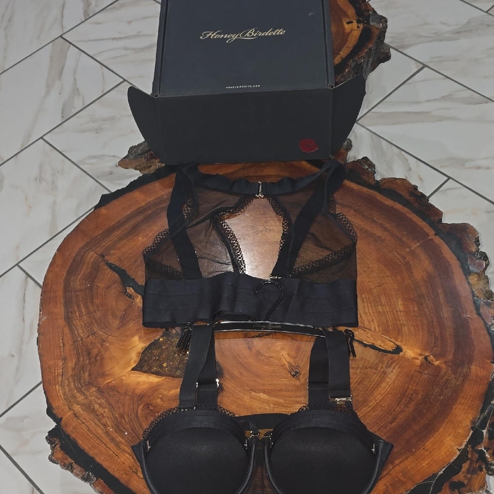 Black Intimate Lingerie 2 Piece - image 6